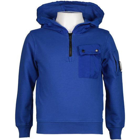 Junior Mixed Quarter Zip Lens Hoodie - Casual Basement