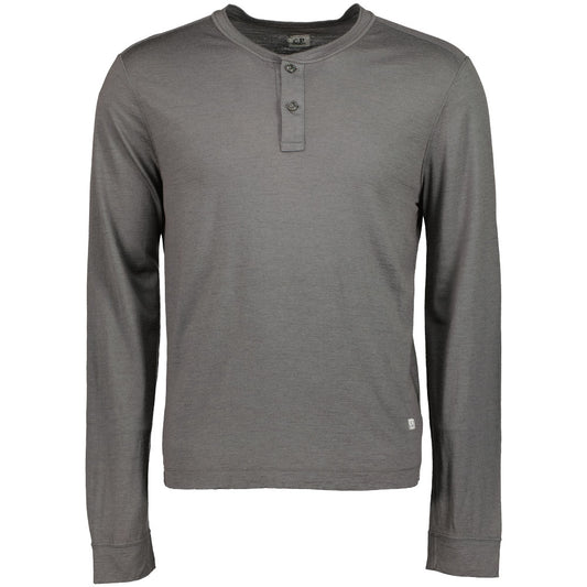 C.P. Long Sleeve Button Up Serafino T-Shirt - Casual Basement