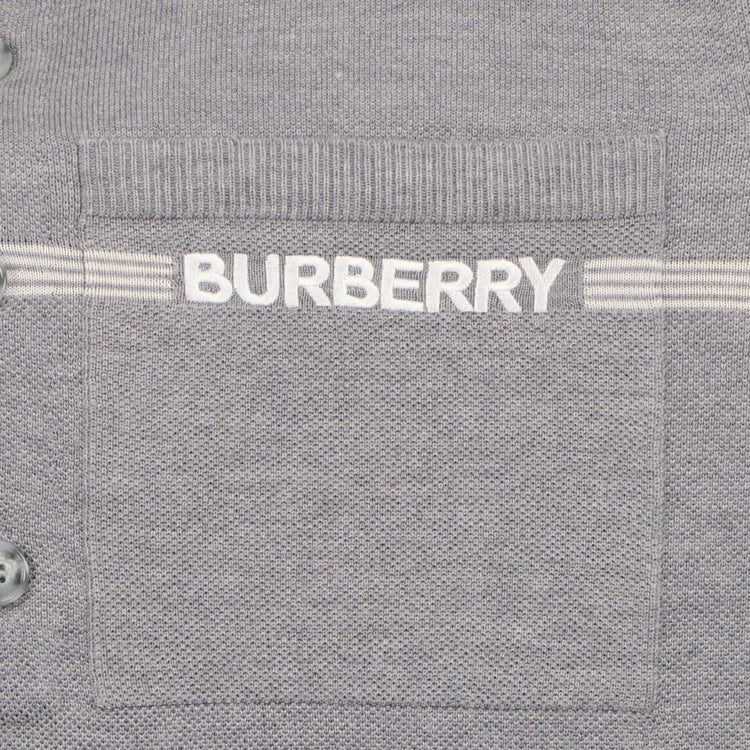 Burberry Knitted Pocket Logo Polo - Casual Basement