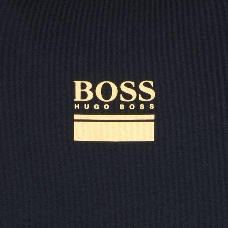 Hugo Boss Stretch Cotton Block Logo T-Shirt - Casual Basement