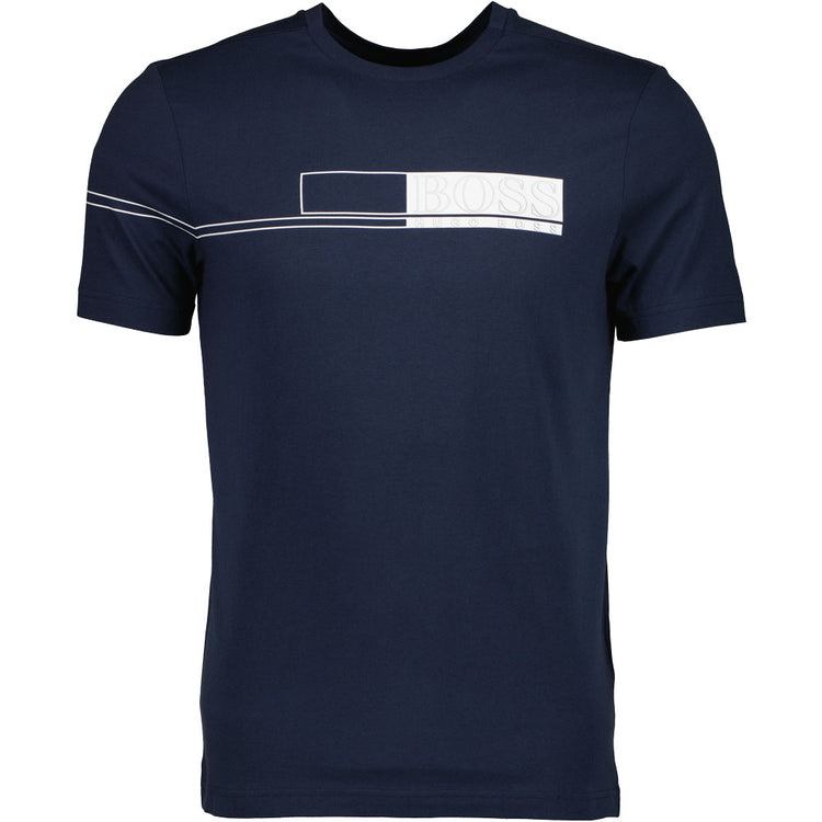 Hugo Boss Block Logo Print T-Shirt - Casual Basement