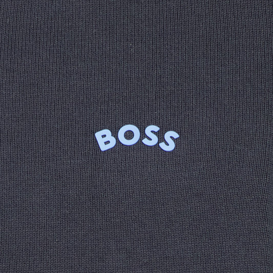 Quarter Zip Embossed Logo Knit - Casual Basement