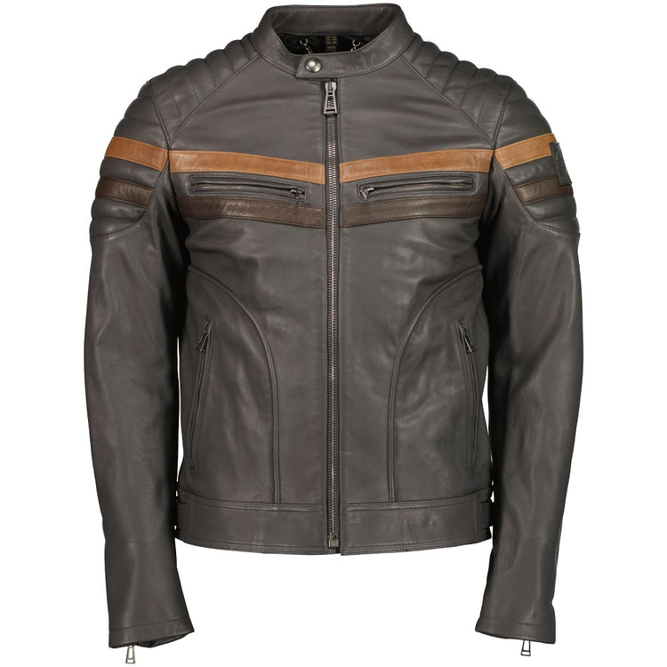 Stoneham Tricolour Leather Jacket - Casual Basement