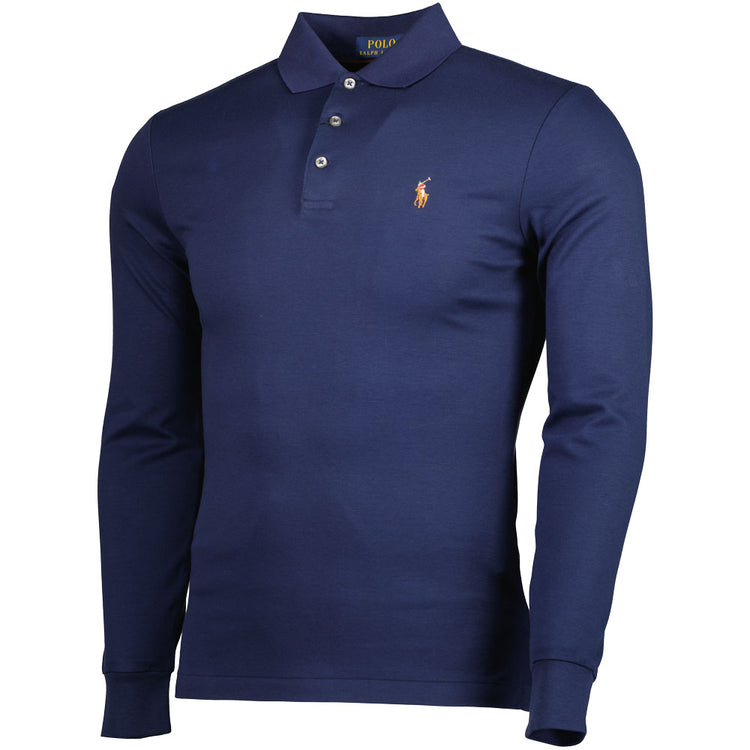 Long Sleeve Knitted Polo Shirt - Casual Basement