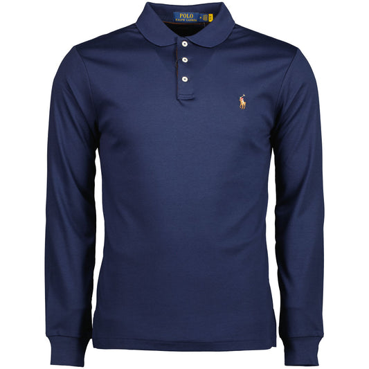 Long Sleeve Logo Polo Shirt - Casual Basement