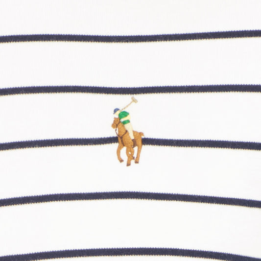 Classic Striped Logo Polo Shirt - Casual Basement