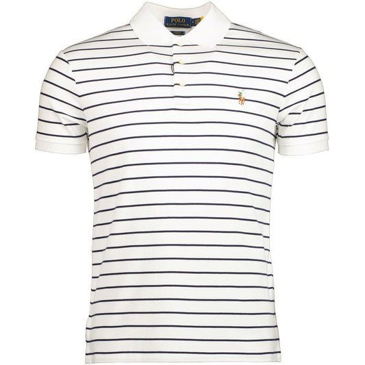 Classic Striped Logo Polo Shirt - Casual Basement