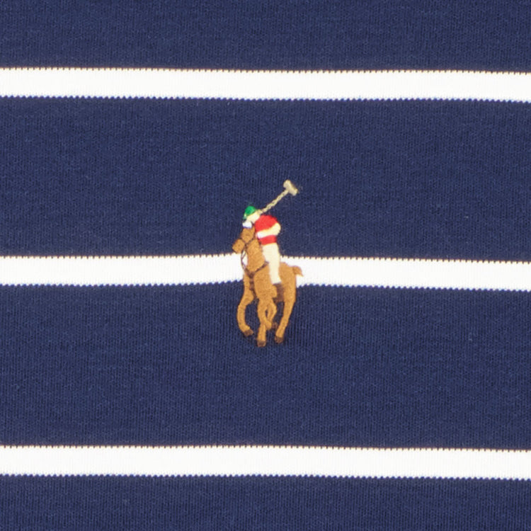 Ralph Lauren Striped Embroidered Logo T-Shirt - Casual Basement