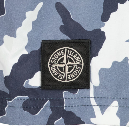 S.I. Junior Camo Logo Swim Shorts - Casual Basement