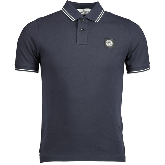 Stone Island Patch Logo Polo Shirt - Casual Basement