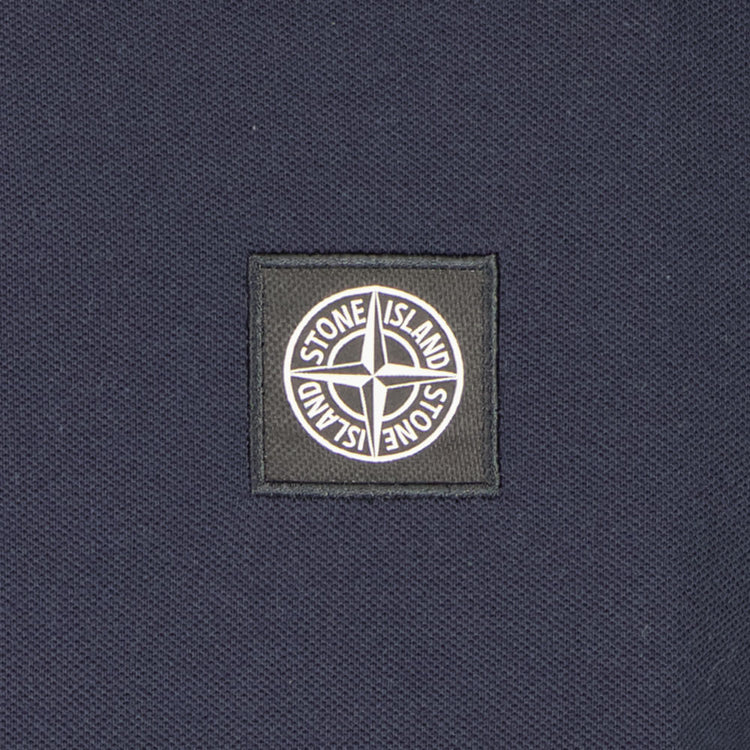 Stone Island Long Sleeve Logo Patch Polo - Casual Basement
