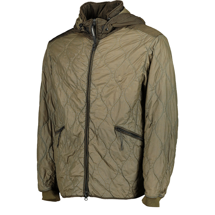 C.P. Nylon Quilted Goggle Jacket - Casual Basement