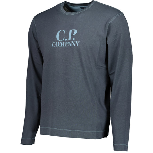 Long Sleeve Logo Print T-Shirt - Casual Basement