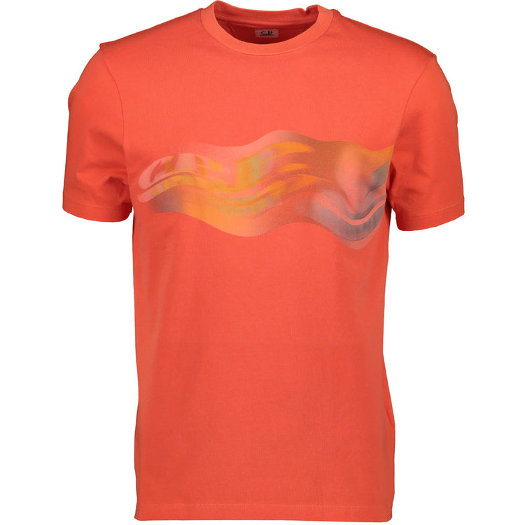 C.P. Wave Print T-Shirt - Casual Basement