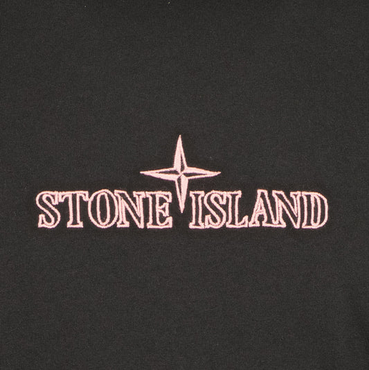 Junior Overlocked Seam Embroidered Logo T-Shirt - Casual Basement