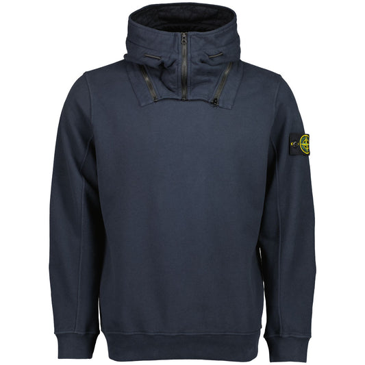 Detachable High Neck Hood Sweatshirt - Casual Basement