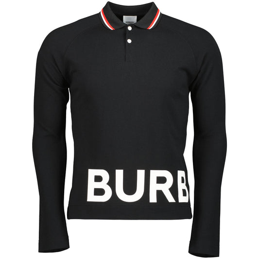Burberry Kids Farren Piqué Long Sleeve Polo - Casual Basement