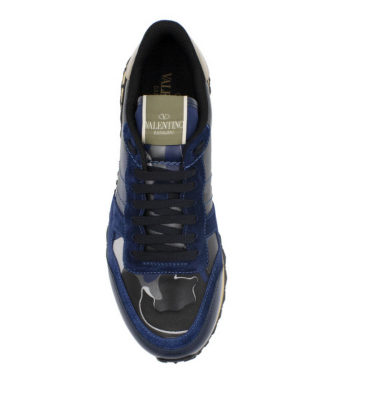 Rockrunner Camo Blue Sneakers - Casual Basement