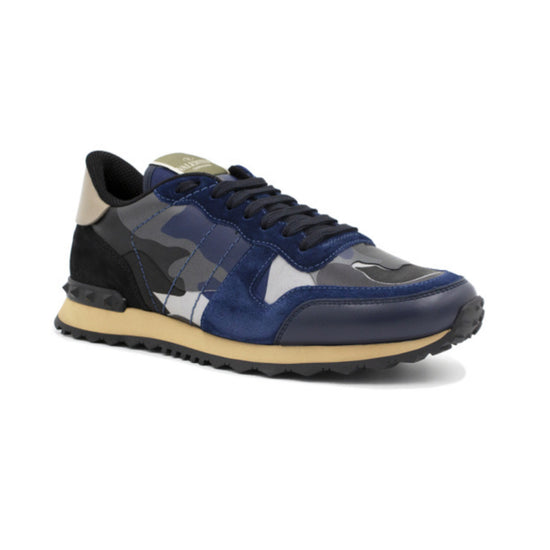 Rockrunner Camo Blue Sneakers - Casual Basement