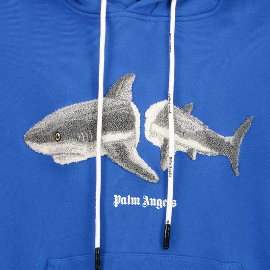 Oversized Shark Logo Hoodie - Casual Basement