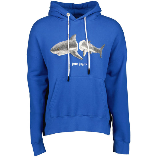 Oversized Shark Logo Hoodie - Casual Basement