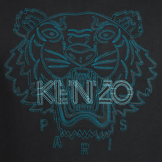 Embroidered Tiger Sweatshirt - Casual Basement