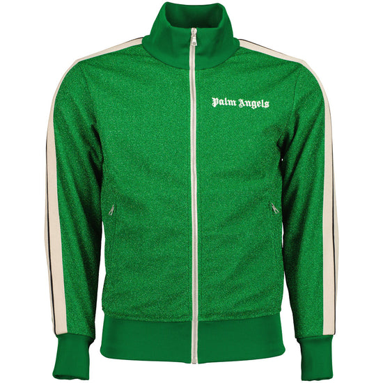 Lurex Logo Print Track Jacket - Casual Basement