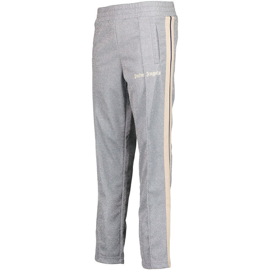 Lurex Logo Print Track Bottoms - Casual Basement