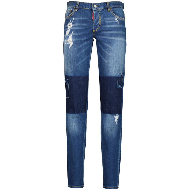 Distressed Denim Slim Jeans - Casual Basement