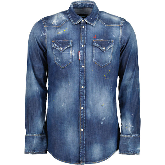 DSquared2 Distressed Denim Shirt - Casual Basement