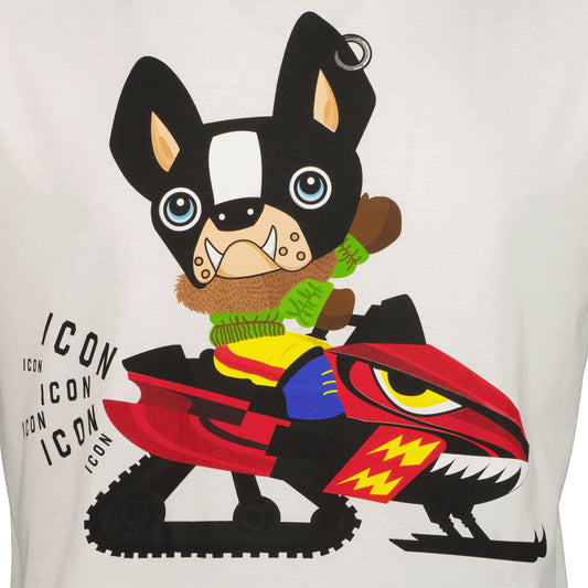 ICON Dog Graphic Print T-Shirt - Casual Basement