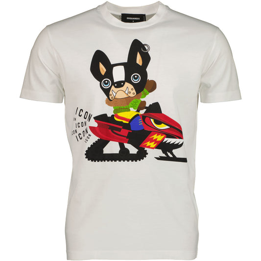 ICON Dog Graphic Print T-Shirt - Casual Basement