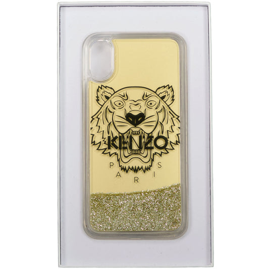 iPhone X/XS Case Gold Glitter Tiger - Casual Basement